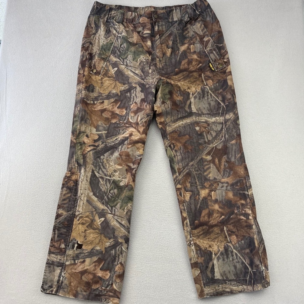 RMEF Gore-Tex Hunting Rain Pants Mens XL Advantage Timber Camo Vintage Outdoor